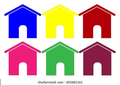 colorful houses