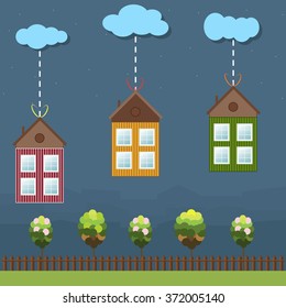 Colorful Houses For Sale / Rent. Real Estate.