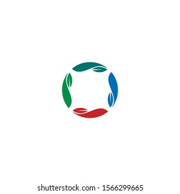 Colorful Human Community Logo Vector