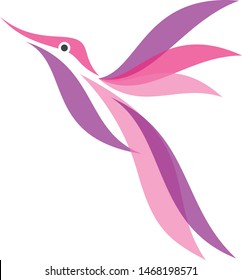 Colorful Hummingbird icon vector in modern flat style for web, graphic and mobile design. Hummingbird vector symbol for element design. Vector illustration EPS.8 EPS.10