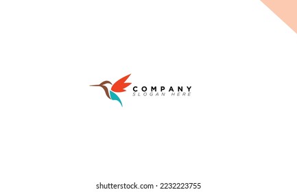 colorful hummingbird logo for branding and business creative and attractive idea