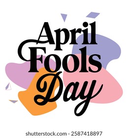 Colorful and humorous April Fool's Day vector design with joke props, clown faces, laughing emojis, and prank-related graphics perfect for greeting cards, posters, and social media .