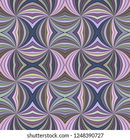 Colorful hypnotic abstract seamless striped vortex pattern background design - vector graphic with swirling rays