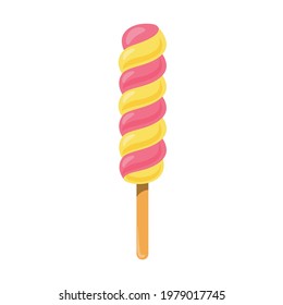 Colorful Ice cream. Flat style vector illustration design