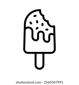 Colorful ice cream icon for all your sweet cravings