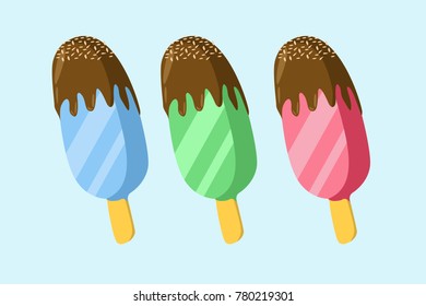 Colorful Ice Cream Illustration
