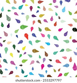 Colorful ice cream pattern decorative illustration vector