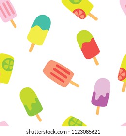 Colorful Ice Cream Pattern Illustration