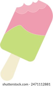 a colorful ice cream popsicle.