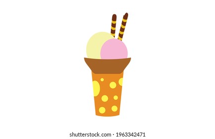 Colorful ice cream tempt the kids.