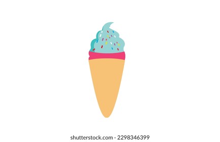Colorful ice cream tempt the kids.