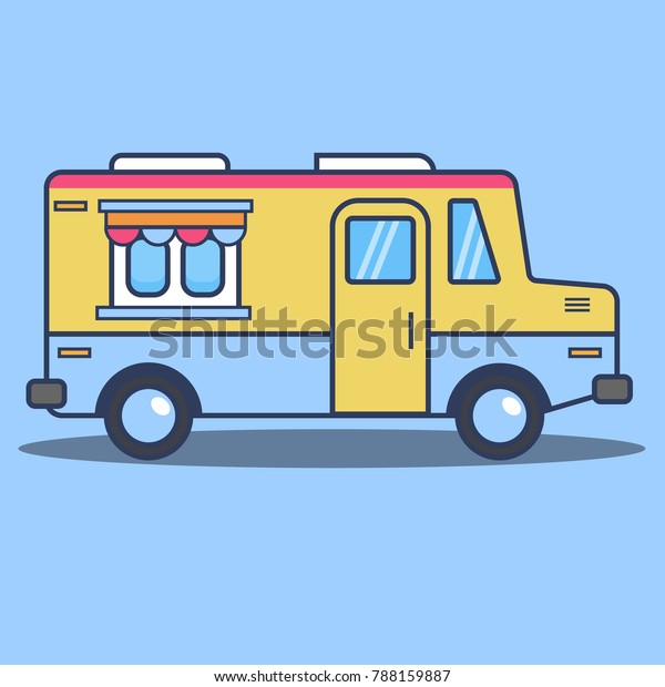 colorful ice cream\
truck