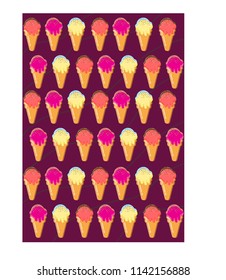 Colorful Ice creams