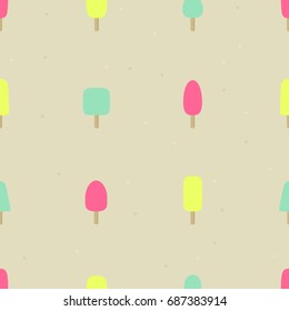 Colorful ice pops - vector background