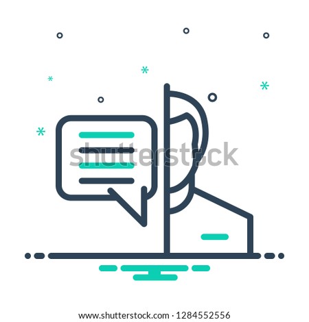 Colorful icon for  about