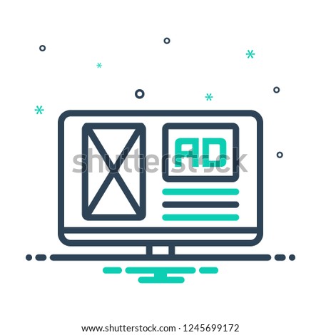 Colorful icon for adspace