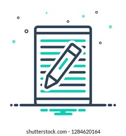 Colorful icon for article