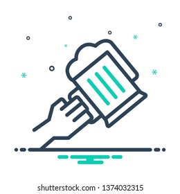 Colorful icon for bar
