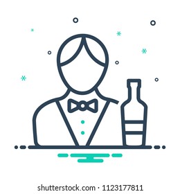 colorful icon for bartender