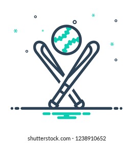 Colorful icon for Baseball