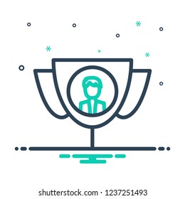 Colorful icon for best proposal