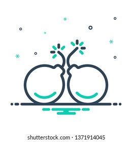 Colorful icon for bombs