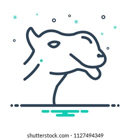 colorful icon for  camel