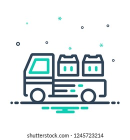 Colorful icon for cargo