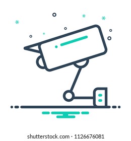 colorful icon for cctv camera