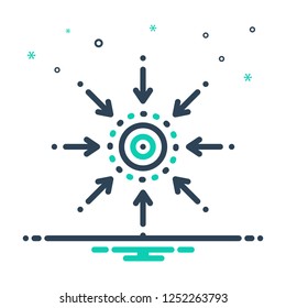 Colorful icon for centrality