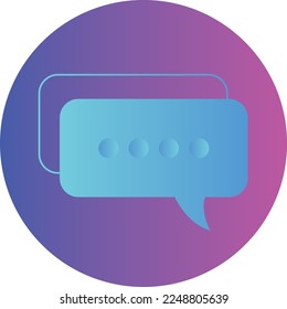 Icono colorido para la aplicación de chat. Icono de aplicación de comunicación
