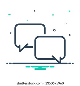 Colorful icon for chatting