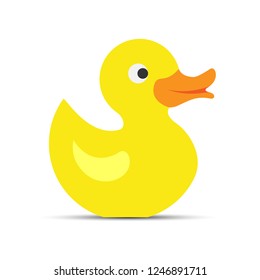 Colorful icon of a children's toy, waterfowl duckling, animal