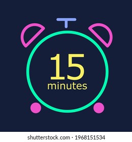 Colorful icon of a clock