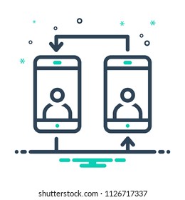 colorful icon for communication