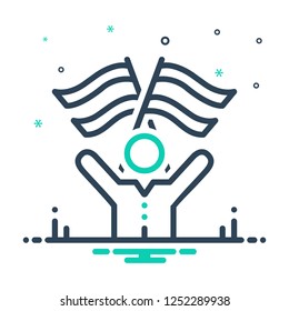 Colorful icon for compatriot