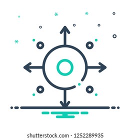 Colorful icon for competencies