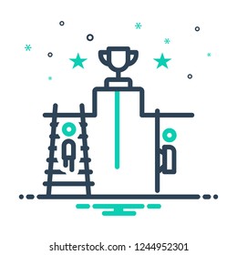 Colorful icon for competition
