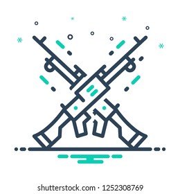 Colorful icon for crossfire