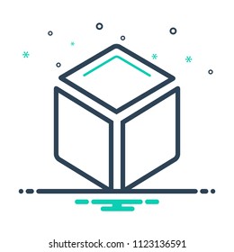 colorful icon for cube