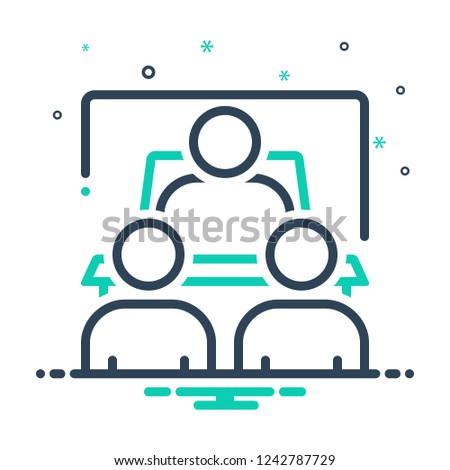 Colorful icon for debriefing