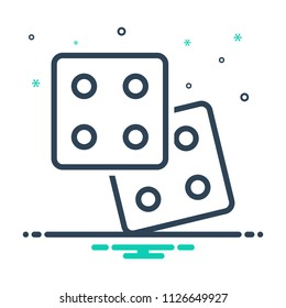 colorful icon for dice