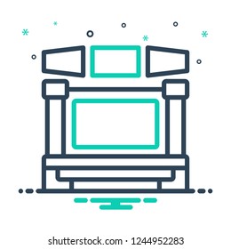Colorful icon for display