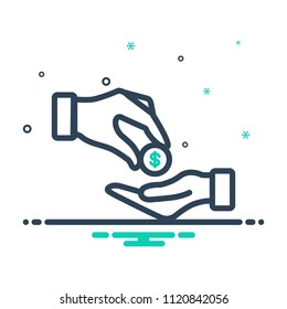 colorful icon for donations