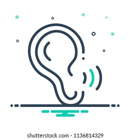 colorful icon for ear recognition