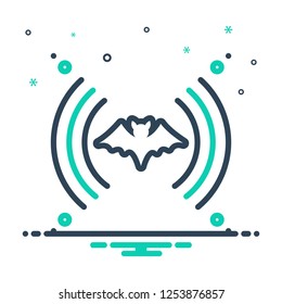 Colorful Icon For Echolocation