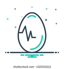 Colorful icon for egg