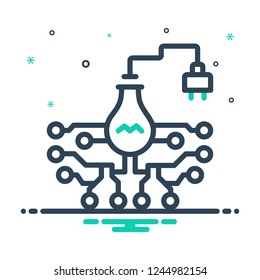 Colorful icon for  electronic