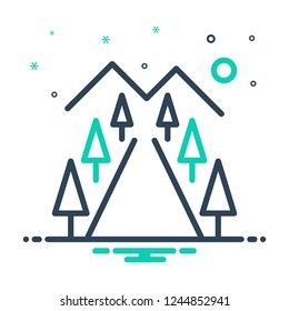 Colorful icon for environment