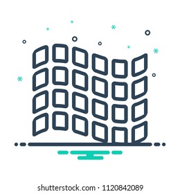 colorful icon for exhibit